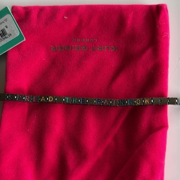 NWT Kurt Geiger different blue Ombra crystal tennis bracelet - Picture 5 of 8